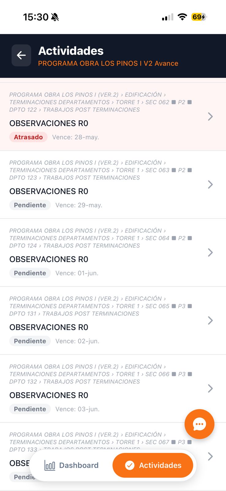 App móvil Calidad GestraCOO